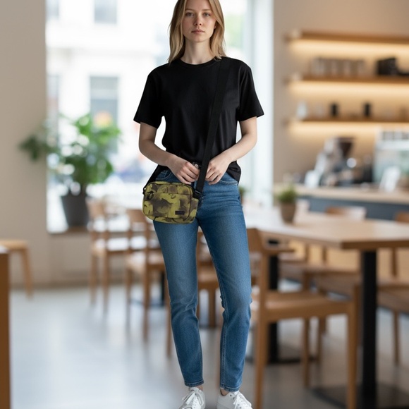 Ganni Green & Black Crossbody Bag Versatile & Stylish - Picture 4 of 16